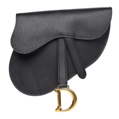Christian Dior Grained Calfskin Saddle Belt Bag Black 1 of 6
