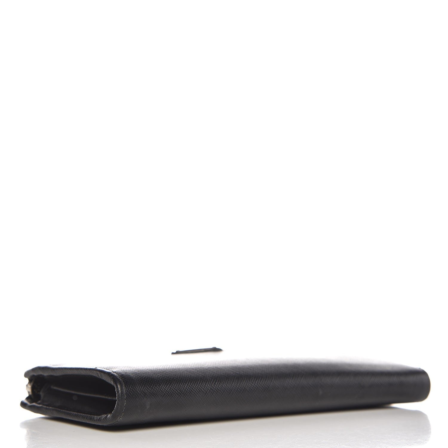 Prada Saffiano Zip Around Wallet Nero Black 4 of 13