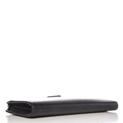 Prada Saffiano Zip Around Wallet Nero Black 4 of 13