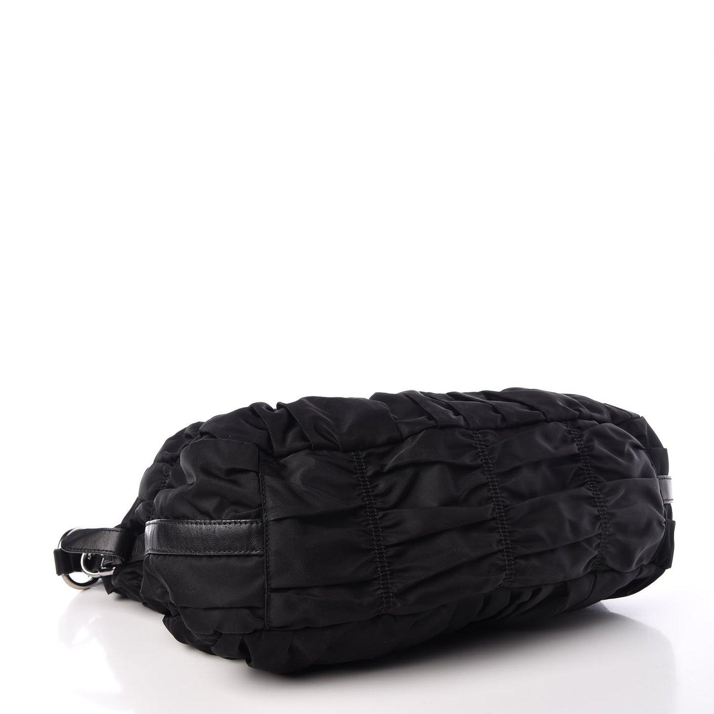 Tessuto Nylon Gaufre Hobo Black