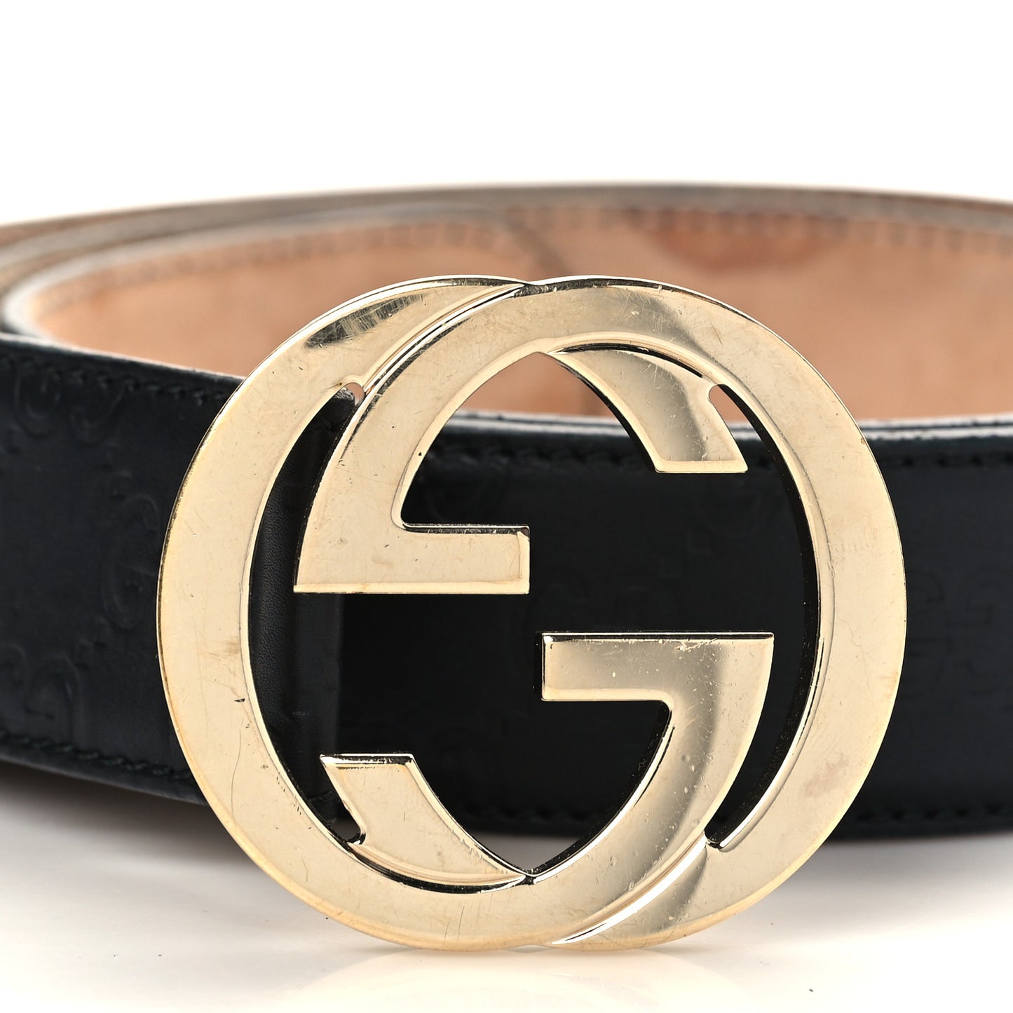 Guccissima Interlocking G 40mm Belt 100 40 Black