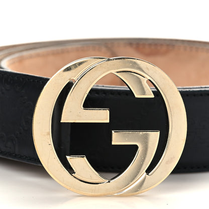 Gucci Guccissima Interlocking G 40mm Belt 100 40 Black 2 of 9