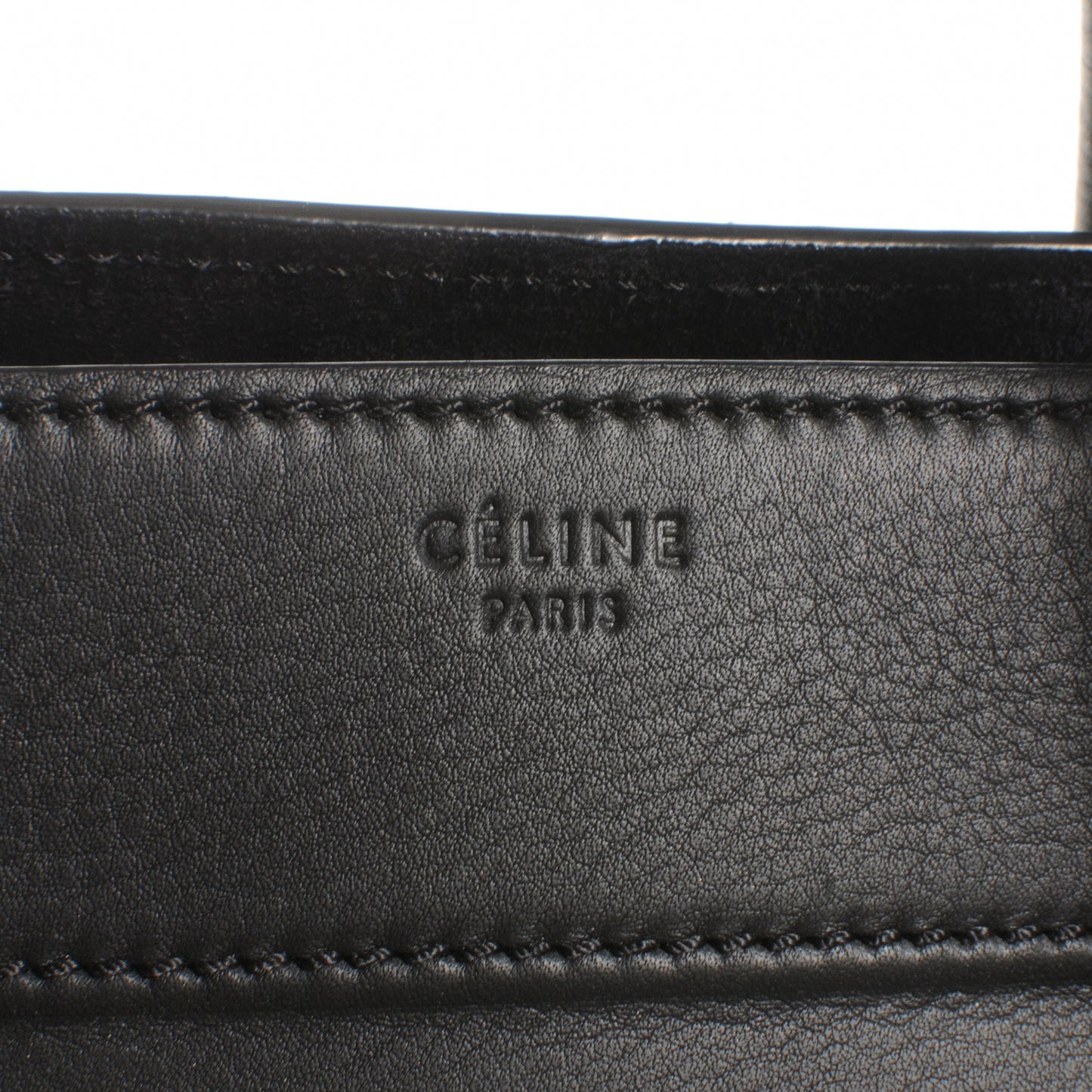Smooth Calfskin Medium Phantom Luggage Black