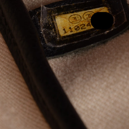 Chanel Coated Canvas Le Train Tote Black 7 of 7