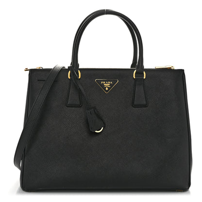 Prada Saffiano Lux Large Galleria Double Zip Tote Black 1 of 10