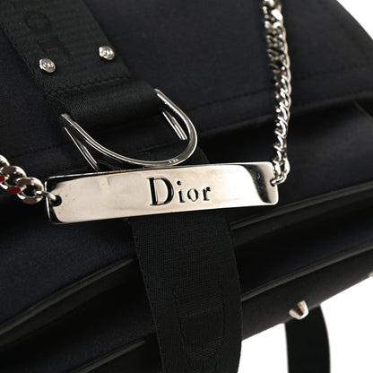 Christian Dior Silk Jersey Crystal Hardcore Clutch Black 14 of 17