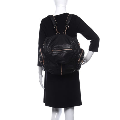 Alexander Wang Lambskin Mini Marti Backpack Washed Black Rose Gold Hardware 2 of 6