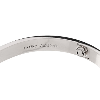 Cartier 18K White Gold LOVE Bracelet 18 8 of 9