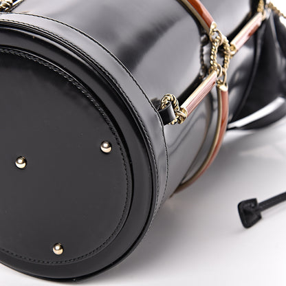Gucci Lambskin Vinyl Enamel Mini Bucket Bag Black Ruggine 10 of 10