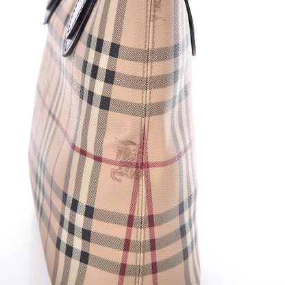 Burberry Haymarket Check Small Onslow Tote Chocolate 15 of 19
