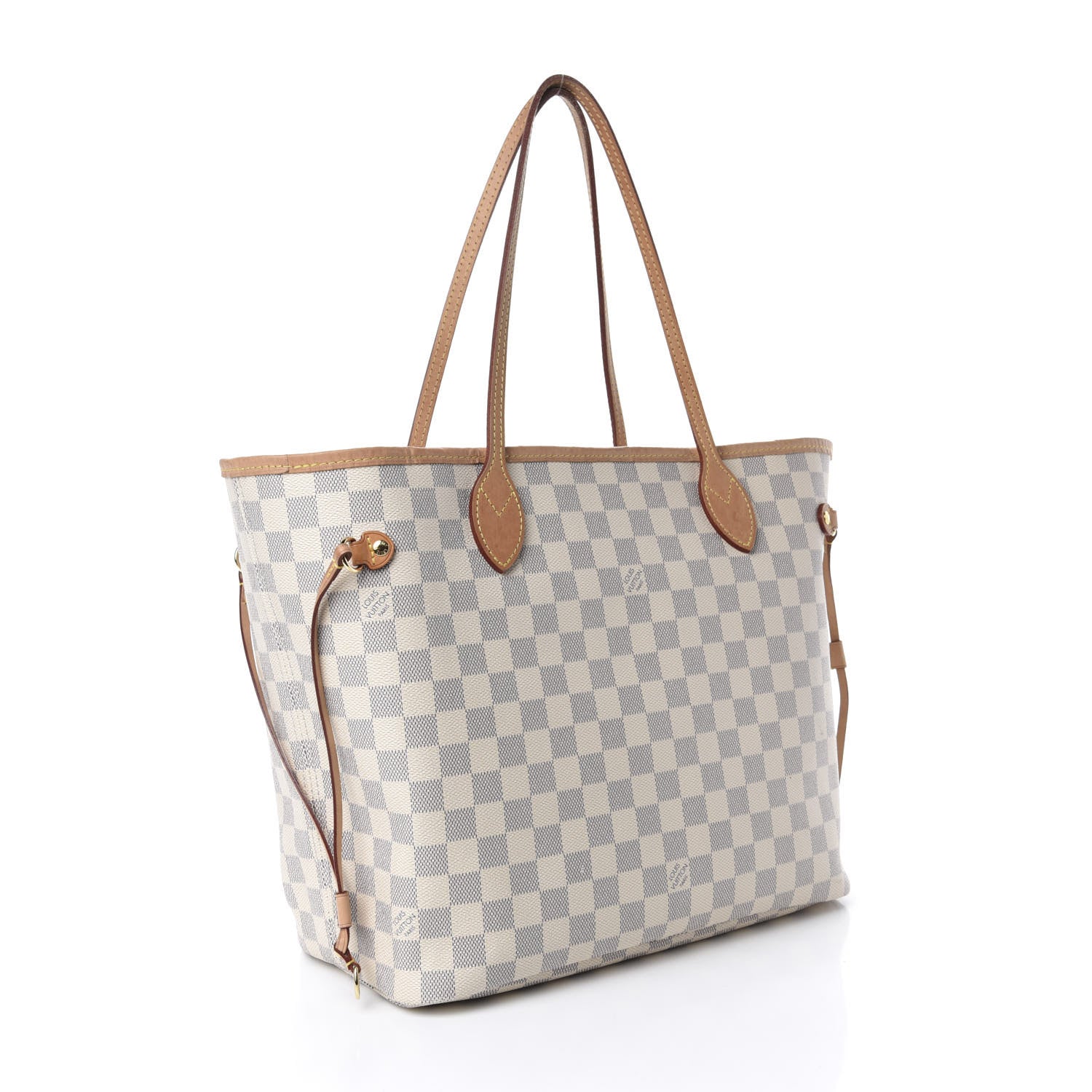 Louis Vuitton Damier Azur Neo Neverfull MM Rose Ballerine 3 of 10