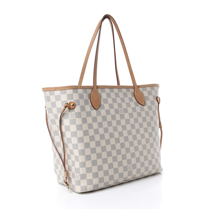 Louis Vuitton Damier Azur Neo Neverfull MM Rose Ballerine 3 of 10
