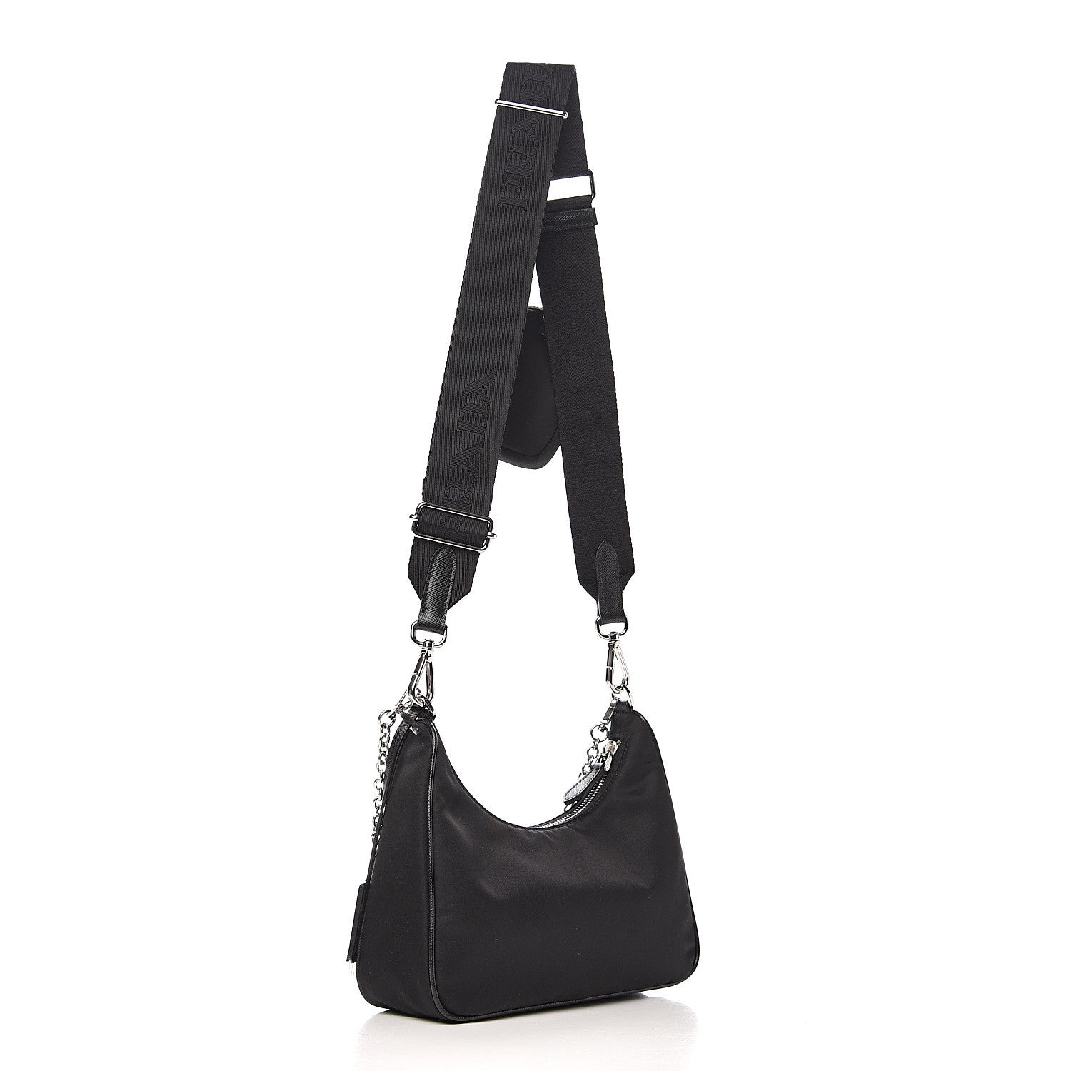 Prada Nylon Re-Edition 2005 Shoulder Bag Black 2 of 10