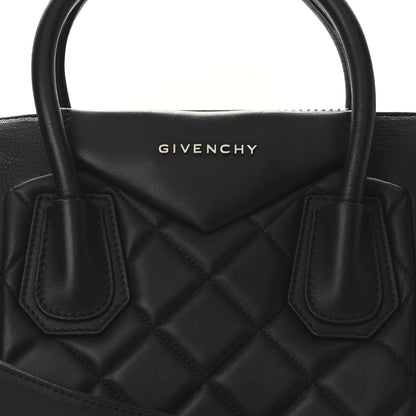Givenchy Sugar Goatskin Lambskin Diamond Quilted Medium Antigona Black 8 of 10
