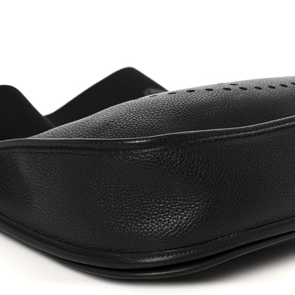Hermes Taurillon Clemence Evelyne II PM Black 9 of 10