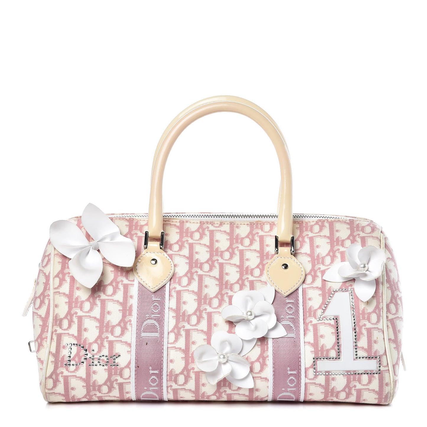 Monogram Girly Boston Pink
