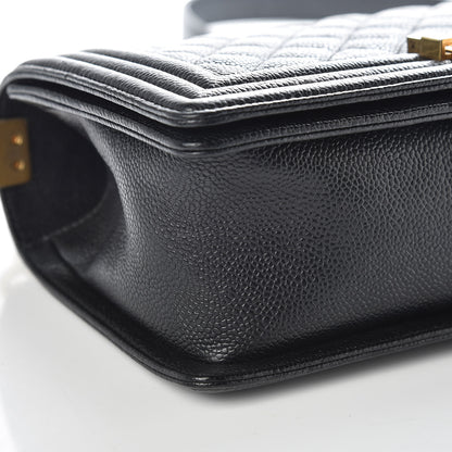 Chanel Caviar Quilted Medium Boy Flap Black 5 of 9