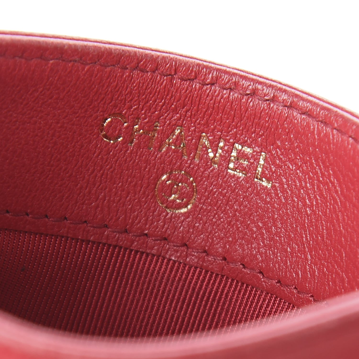 Chanel Lambskin Quilted Card Holder Red 6 of 12
