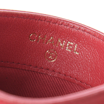 Chanel Lambskin Quilted Card Holder Red 6 of 12