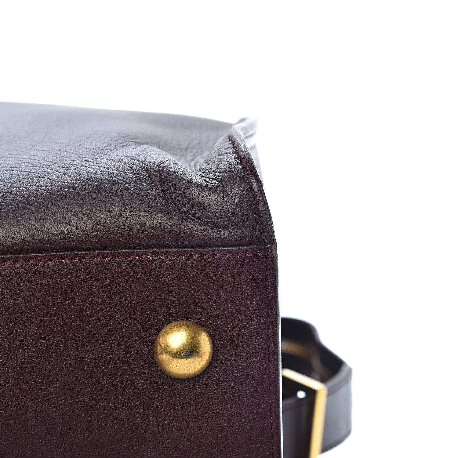Saint Laurent Calfskin Medium Classic Y Cabas Bordeaux 11 of 12