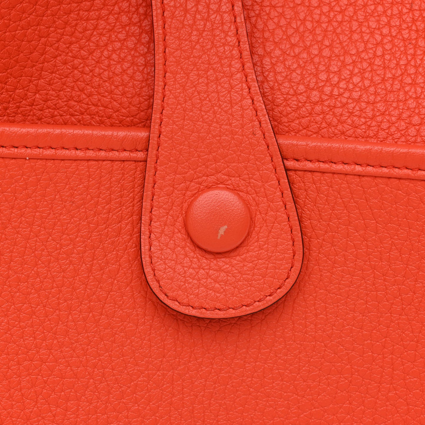 Taurillon Clemence Amazone Evelyne III PM Orange Poppy Bleu Saint Cyr
