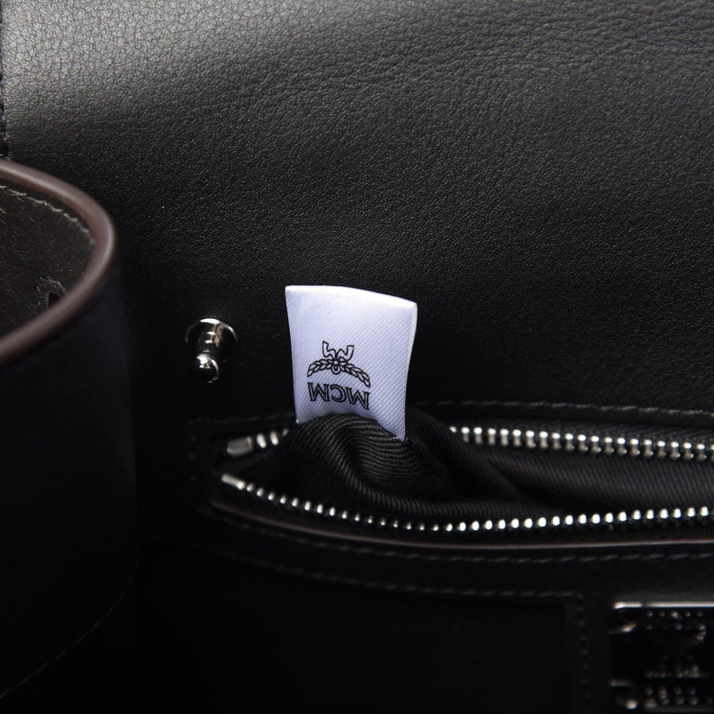 Calfskin Essential Monogram Small Backpack Black