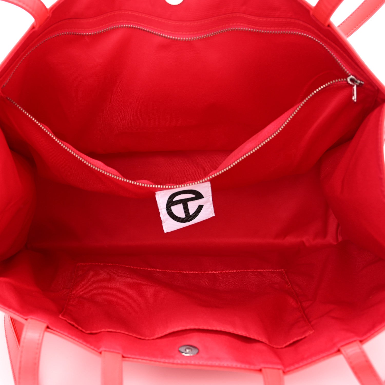 Telfar Vegan Leather Large Shopping Bag Red 5 of 12