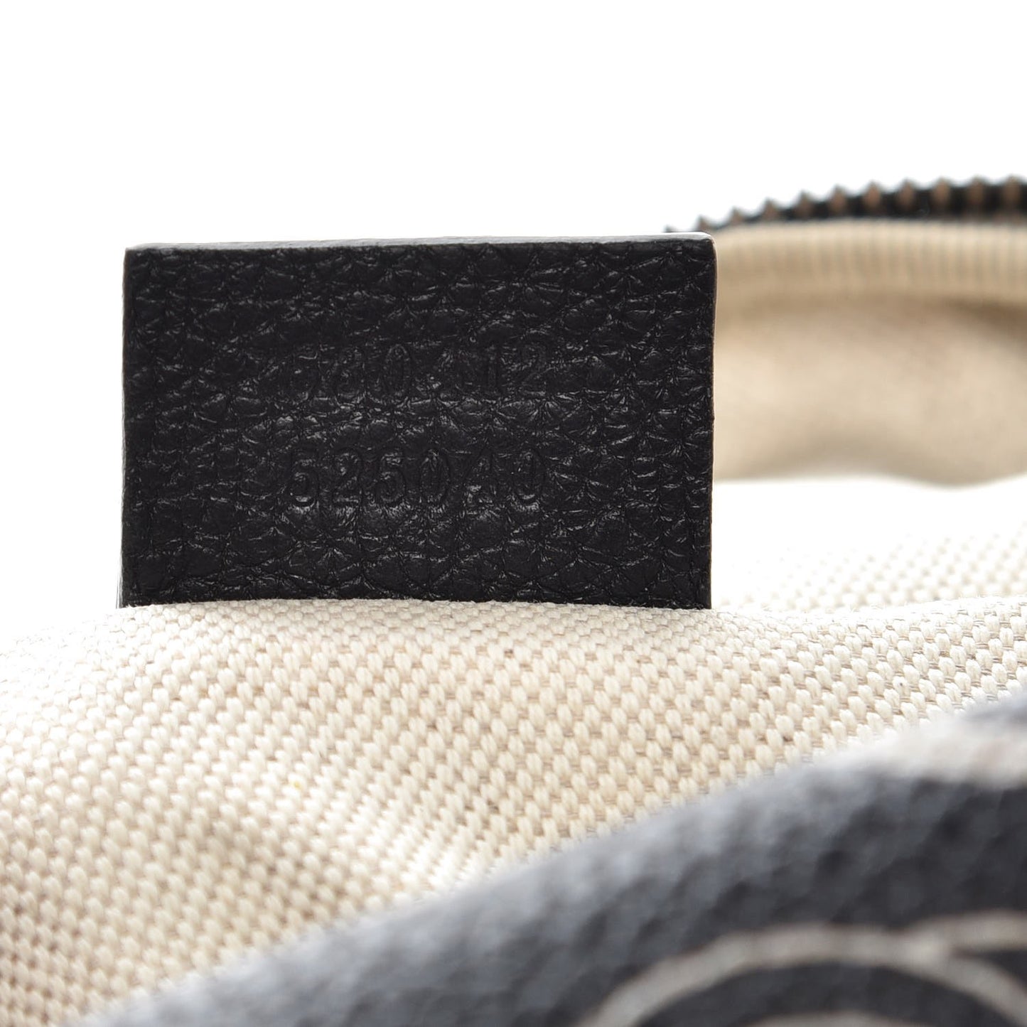 Grained Calfskin Logo Belt Bag Black