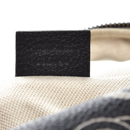 Gucci Grained Calfskin Logo Belt Bag Black 7 of 9