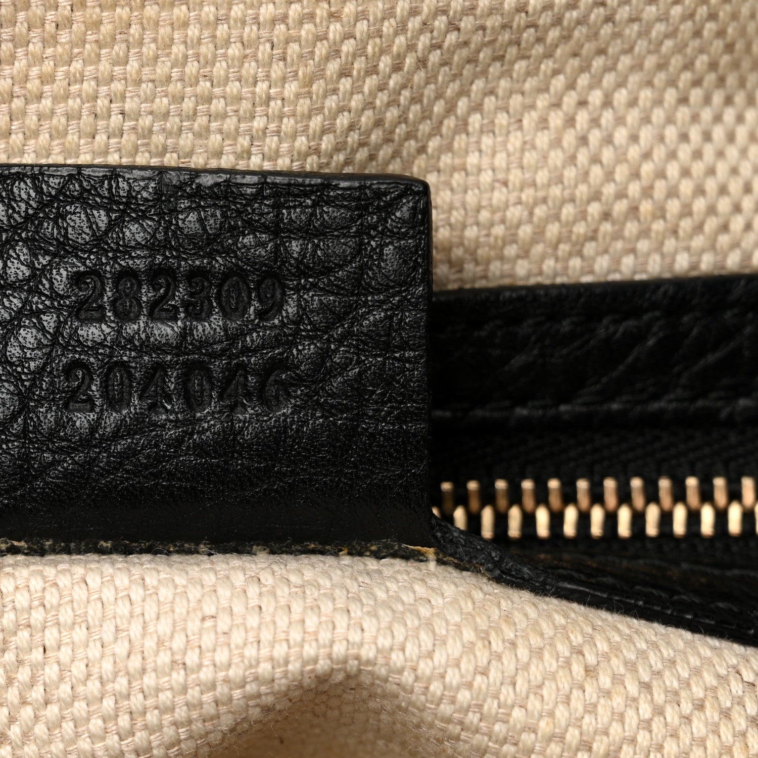 Gucci Pebbled Calfskin Medium Soho Shoulder Bag Black 7 of 13