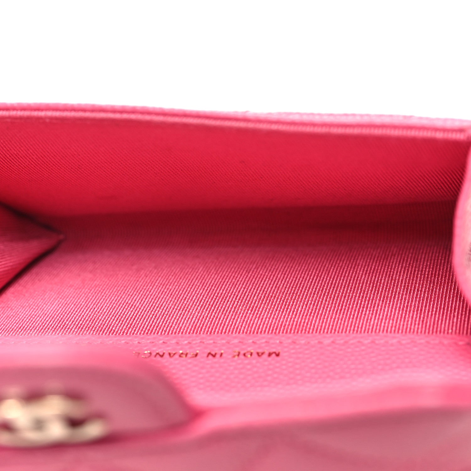 Chanel Caviar Quilted Flap Card Holder Wallet Pink 5 of 9