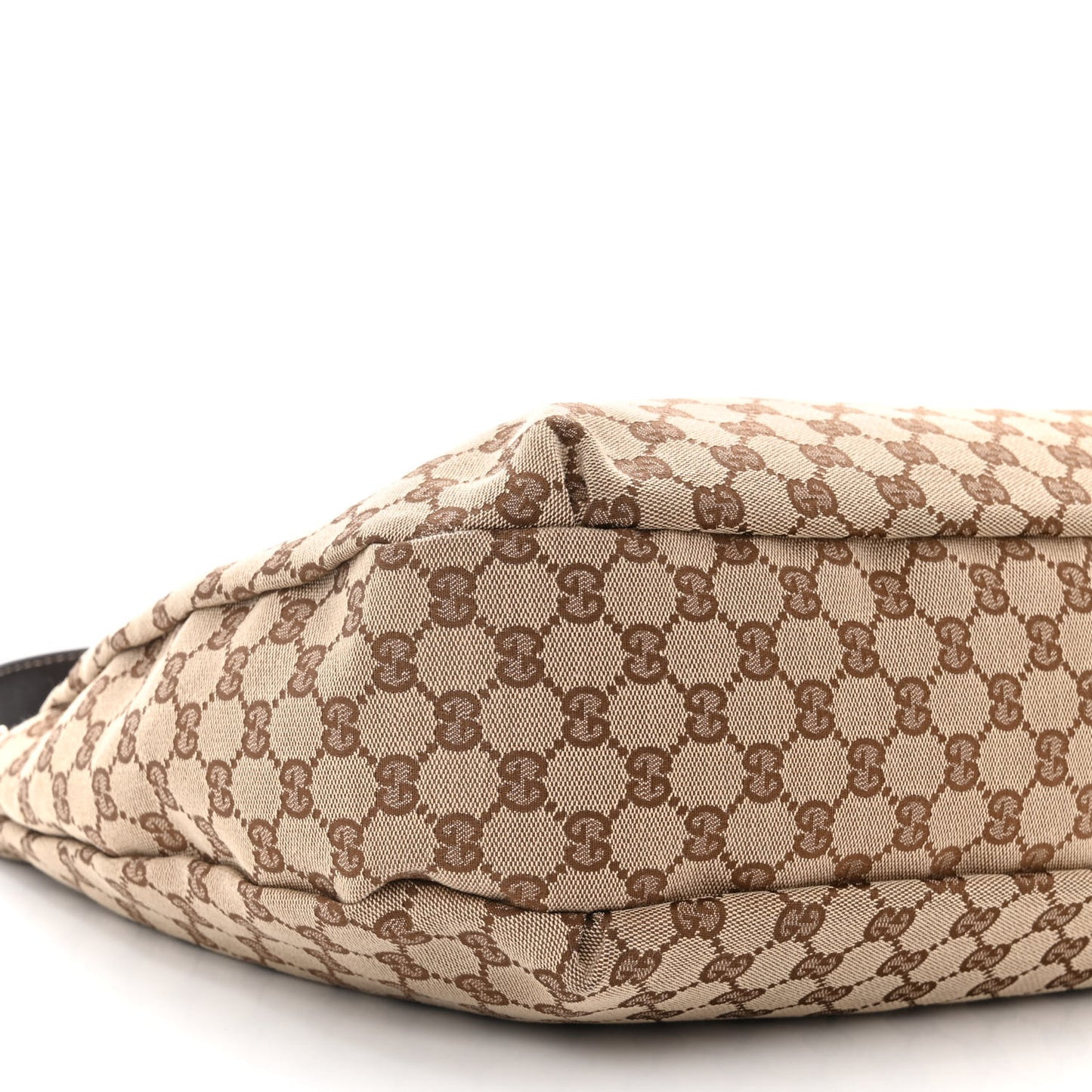 Monogram Large New Ladies Web Hobo Dark Brown