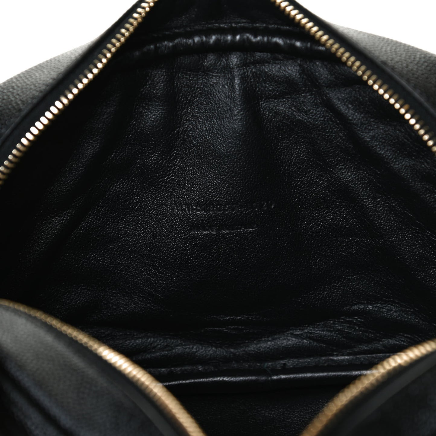 Grain De Poudre Matelasse Monogram Mini Lou Camera Bag Black