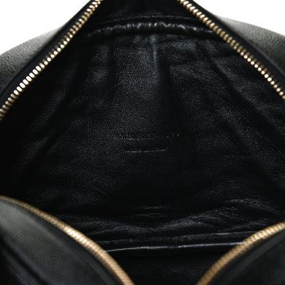 Saint Laurent Grain De Poudre Matelasse Monogram Mini Lou Camera Bag Black 6 of 10