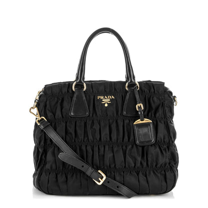 Prada Tessuto Nylon Gaufre Tote Nero Black 1 of 7