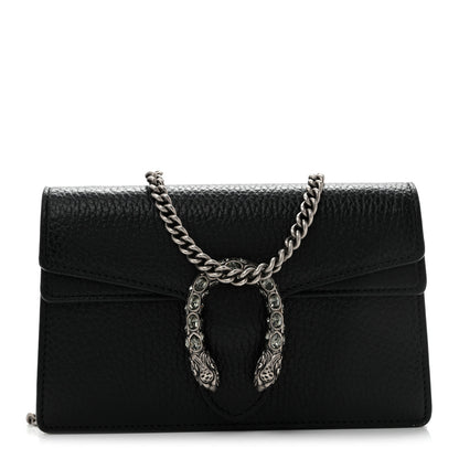 Gucci Calfskin Super Mini Dionysus Shoulder Bag Black 1 of 11