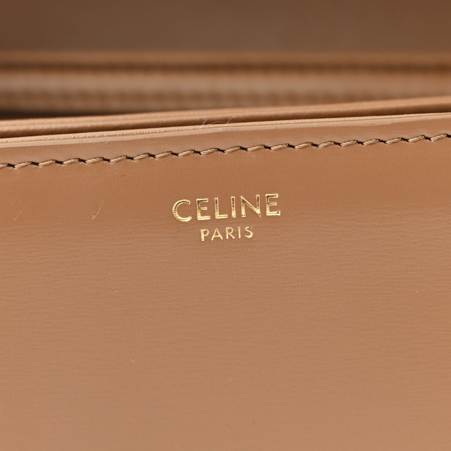 Shiny Calfskin Medium Triomphe Bronze