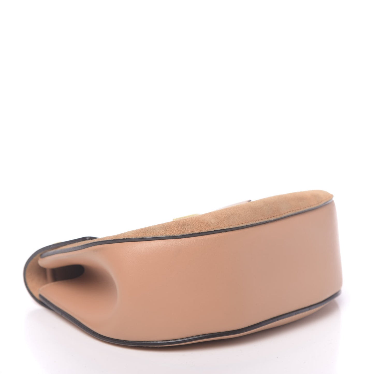 Suede Smooth Calfskin Drew Shoulder Bag Blushy Pink