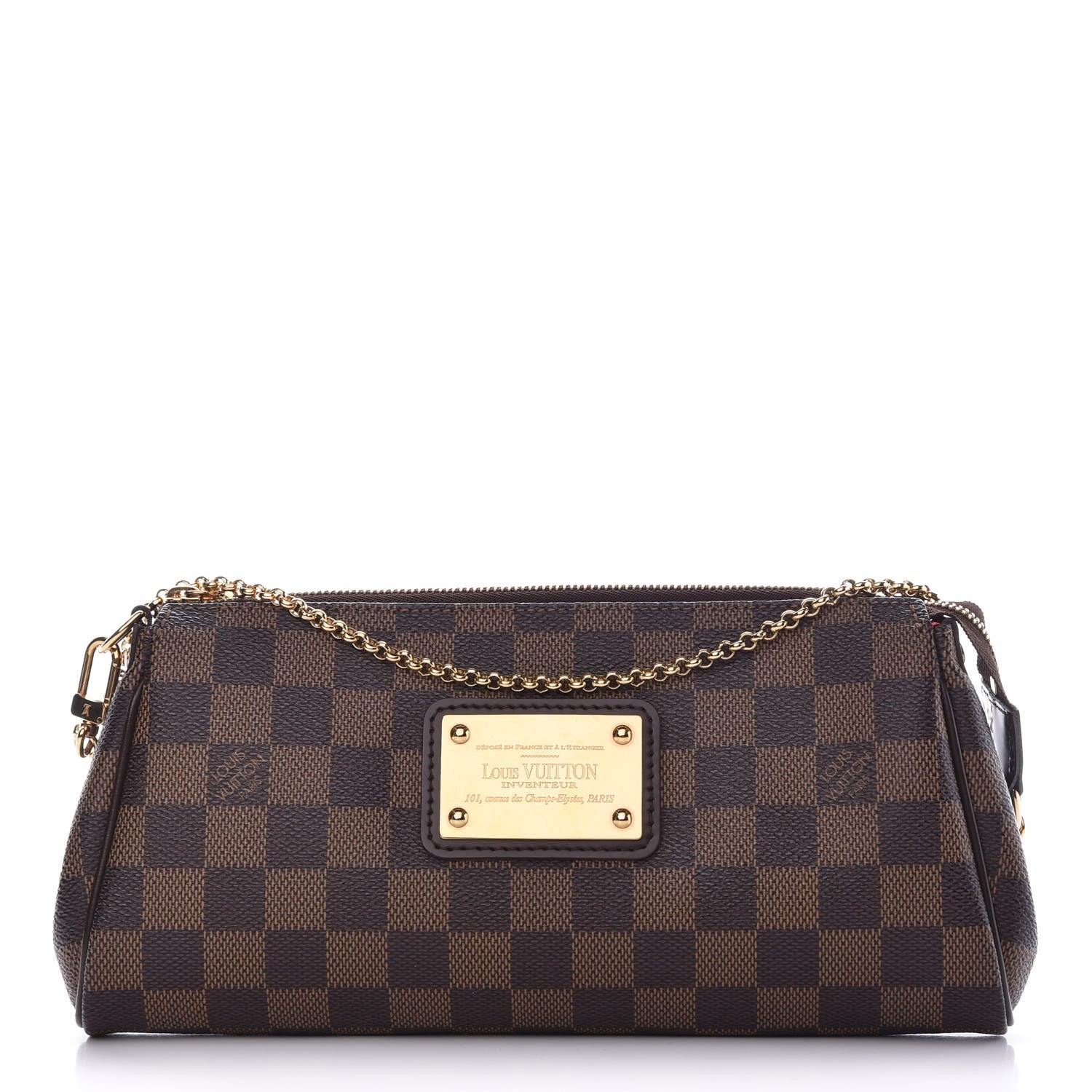 Louis Vuitton Damier Ebene Eva Clutch 1 of 7