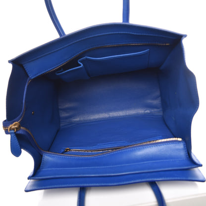 Celine Smooth Calfskin Mini Luggage Royal Blue 5 of 18