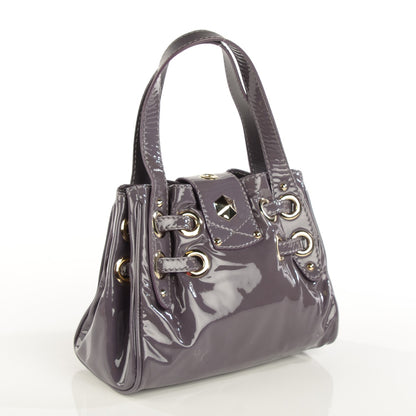 Jimmy Choo Patent Studded Mini Riki Steel Lavender 3 of 7