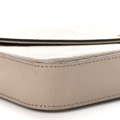 Louis Vuitton Empreinte Monogram Giant Felicie Pochette Tourterelle Creme 9 of 10