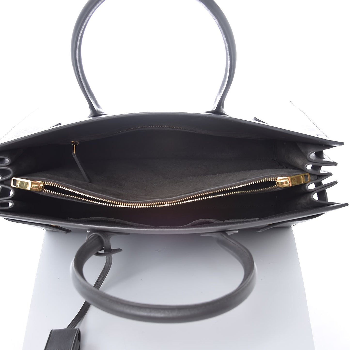 Calfskin Large Sac De Jour Carryall Fog