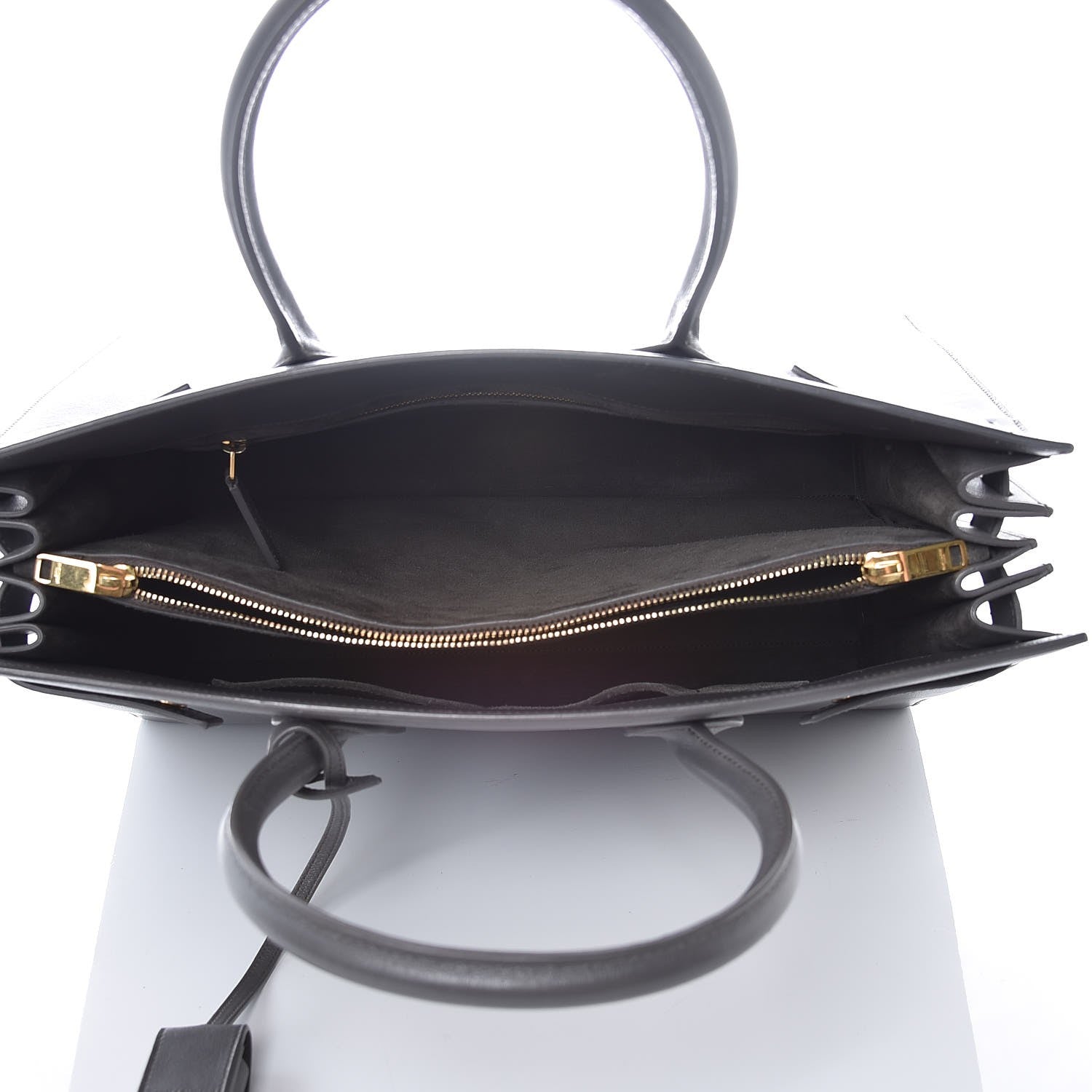 Saint Laurent Calfskin Large Sac De Jour Carryall Fog 5 of 7