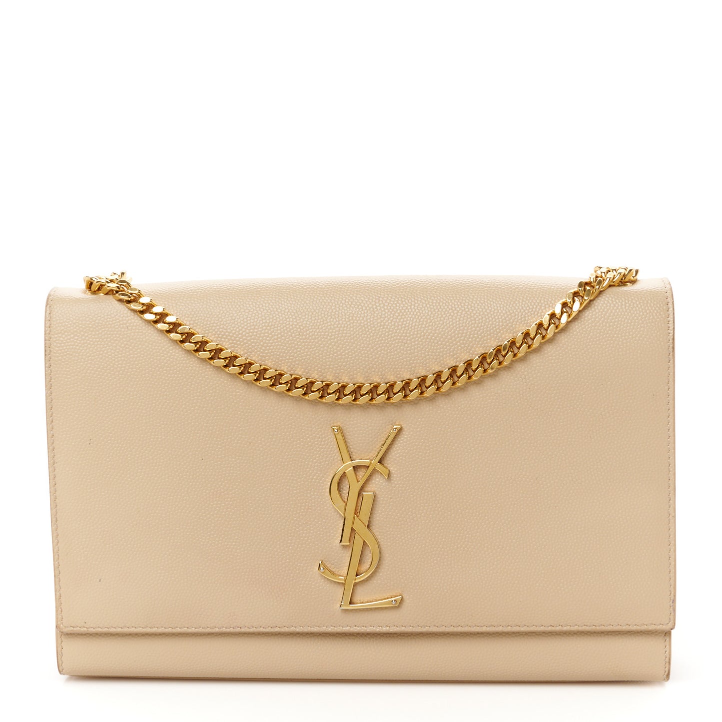 Grain De Poudre Medium Monogram Kate Satchel Dark Beige