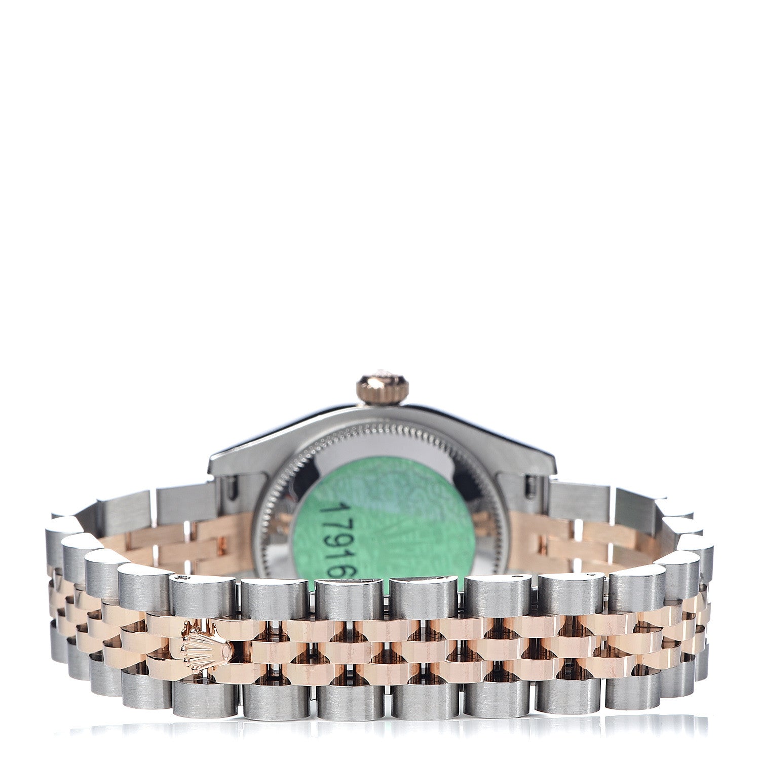 Rolex Stainless Steel 18K Everose Gold 26mm Oyster Perpetual Datejust Watch Black Roman 179161 4 of 6