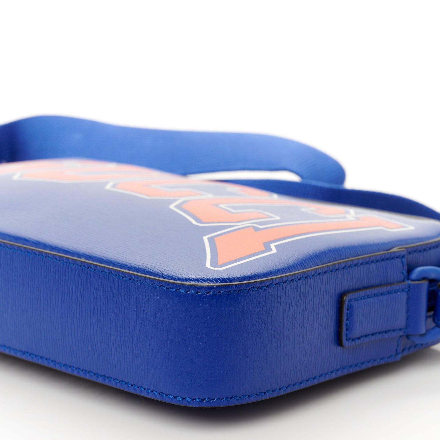 New Shanghai Calfskin Interlocking G Logo Camera Crossbody Bag Cobalt Blue Orange