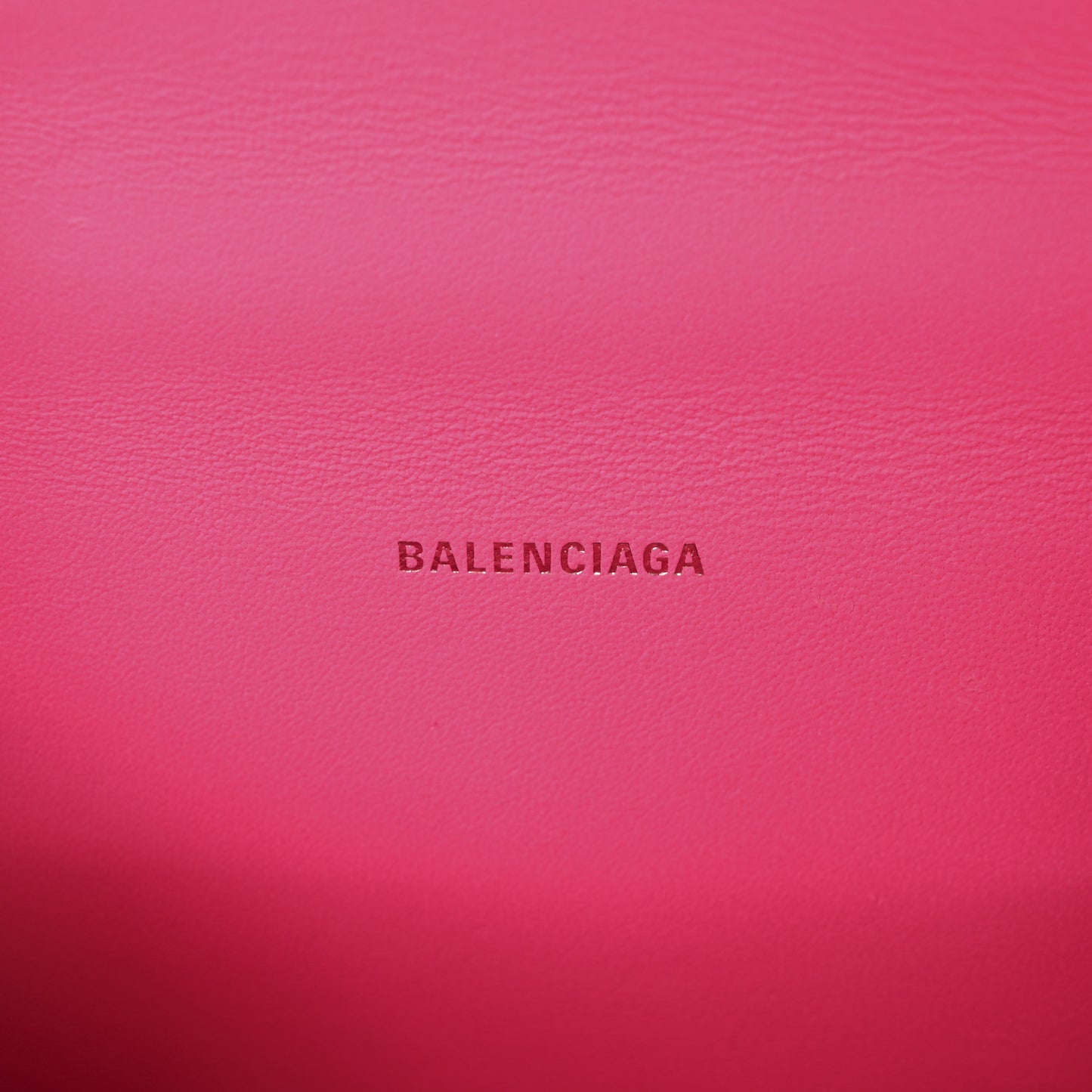 Shiny Box Calfskin Hourglass Top Handle Bag XS Hot Pink