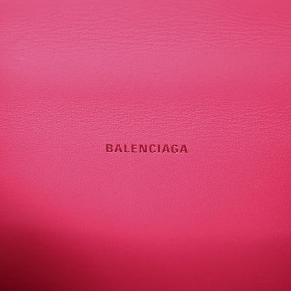 Balenciaga Shiny Box Calfskin Hourglass Top Handle Bag XS Hot Pink 6 of 11