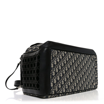 Christian Dior Oblique Calfskin Hit The Road Pet Carrier Blue 4 of 10